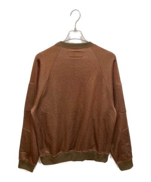 NEPENTHES（ネペンテス）NEPENTHES (ネペンテス) ジップデザイン スウェット ブラウン サイズ:Mの古着・服飾アイテム