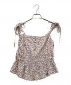 HER LIP TOハーリップトゥ）の古着「Cherry Pattern Strap Top」｜ラベンダー
