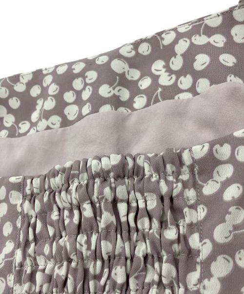 HER LIP TO（ハーリップトゥ）Her lip to (ハーリップトゥ) Cherry Pattern Strap Top ラベンダー サイズ:Sの古着・服飾アイテム