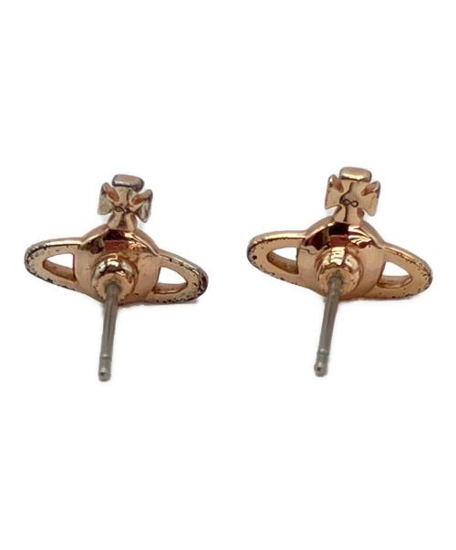 Vivienne Westwood（ヴィヴィアンウエストウッド）Vivienne Westwood (ヴィヴィアンウエストウッド) NANO SOLITAIRE EARRINGS ゴールドの古着・服飾アイテム