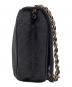 中古・古着 CHANEL (シャネル) ストロー ロゴチェーンショルダーバッグ ブラック：130000円