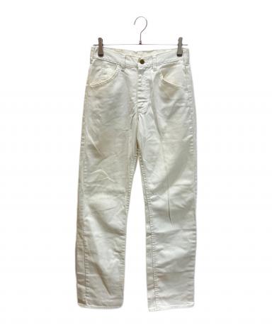 70s Lee ホワイトコットンパンツ 中古・古着通販】LEE (リー) 70S デニムパンツ ホワイト サイズ:解読