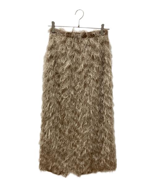 GALLARDA GALANTE（ガリャルダガランテ）GALLARDA GALANTE (ガリャルダガランテ) フラフィーセミタイトスカート ベージュの古着・服飾アイテム