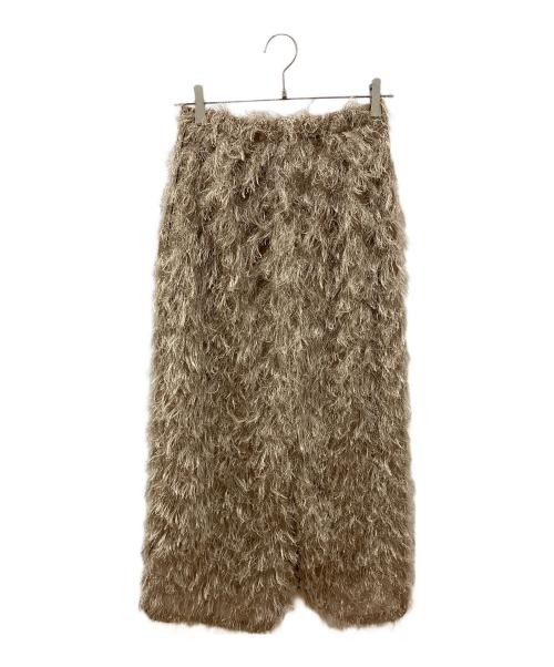 GALLARDA GALANTE（ガリャルダガランテ）GALLARDA GALANTE (ガリャルダガランテ) フラフィーセミタイトスカート ベージュの古着・服飾アイテム