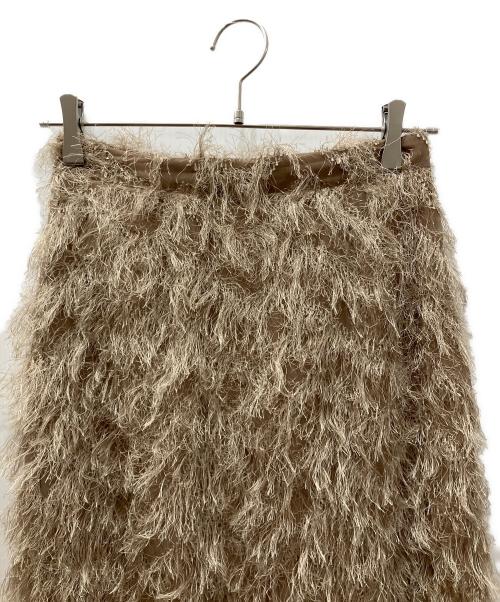 GALLARDA GALANTE（ガリャルダガランテ）GALLARDA GALANTE (ガリャルダガランテ) フラフィーセミタイトスカート ベージュの古着・服飾アイテム
