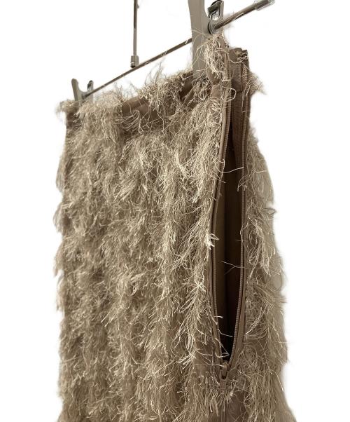 GALLARDA GALANTE（ガリャルダガランテ）GALLARDA GALANTE (ガリャルダガランテ) フラフィーセミタイトスカート ベージュの古着・服飾アイテム