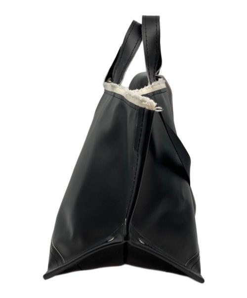 ebagos（エバゴス）ebagos (エバゴス) 2WAY PVC Y字トートバッグ ホワイト×ブラックの古着・服飾アイテム