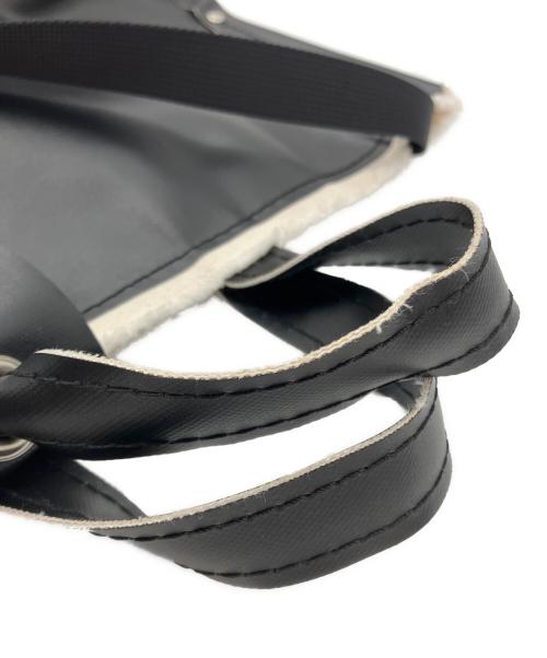 ebagos（エバゴス）ebagos (エバゴス) 2WAY PVC Y字トートバッグ ホワイト×ブラックの古着・服飾アイテム