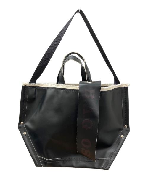 ebagos（エバゴス）ebagos (エバゴス) 2WAY PVC Y字トートバッグ ホワイト×ブラックの古着・服飾アイテム