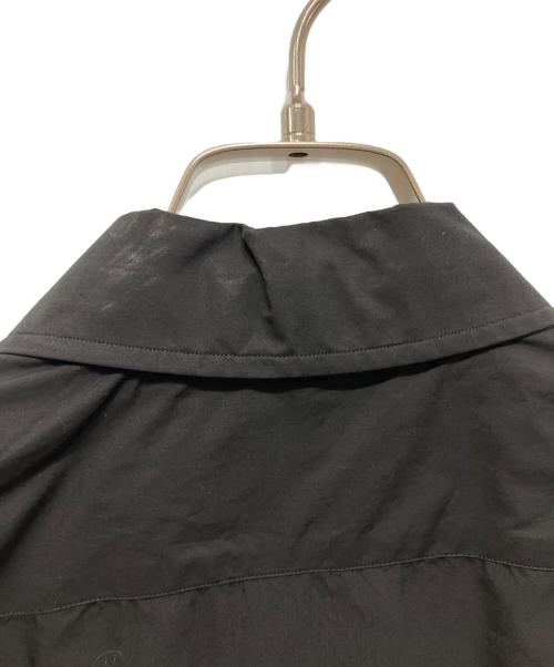 MARKAWARE（マーカウェア）MARKAWARE (マーカウェア) ORGANIC GIZA TYPEWRITER W COLLAR LONG SHIRT ブラック サイズ:1の古着・服飾アイテム