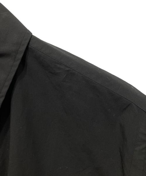 MARKAWARE（マーカウェア）MARKAWARE (マーカウェア) ORGANIC GIZA TYPEWRITER W COLLAR LONG SHIRT ブラック サイズ:1の古着・服飾アイテム