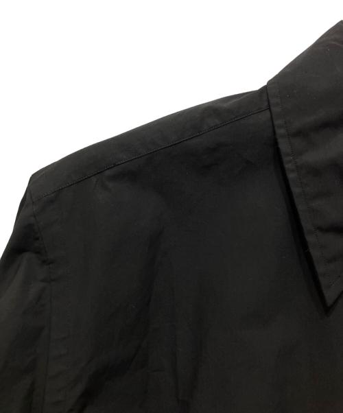 MARKAWARE（マーカウェア）MARKAWARE (マーカウェア) ORGANIC GIZA TYPEWRITER W COLLAR LONG SHIRT ブラック サイズ:1の古着・服飾アイテム