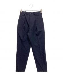 MARKAWARE（マーカウェア）の古着「PEGTOP TROUSERS ORGANIC WOOL TROPICAL」｜ネイビー