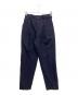 MARKAWARE（マーカウェア）の古着「PEGTOP TROUSERS ORGANIC WOOL TROPICAL」｜ネイビー