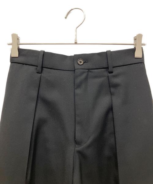 MARKAWARE（マーカウェア）MARKAWARE (マーカウェア) CLASSIC FIT EASY PANTS ORGANIC WOOL 2/80 TROPICAL パンツ ブラック サイズ:1の古着・服飾アイテム