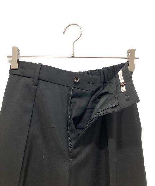 MARKAWARE（マーカウェア）MARKAWARE (マーカウェア) CLASSIC FIT EASY PANTS ORGANIC WOOL 2/80 TROPICAL パンツ ブラック サイズ:1の古着・服飾アイテム