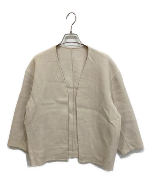 23区（ニジュウサンク）23区 (ニジュウサンク) MANTECO リバー ショート コート アイボリー サイズ:30の古着・服飾アイテム
