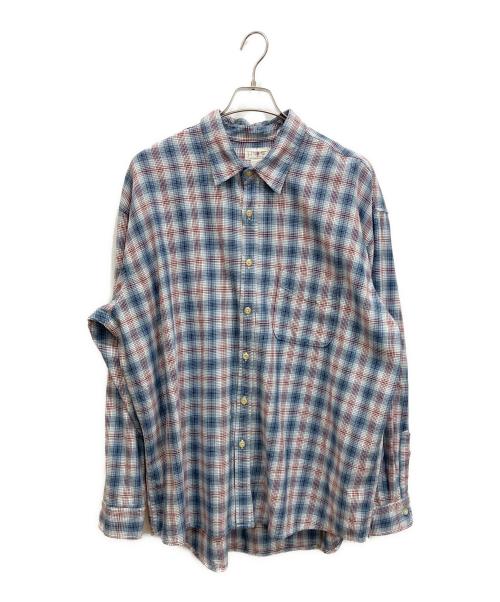 J.CREW（ジェイクルー）J.CREW (ジェイクルー) 90s チェックシャツ ブルー×レッド サイズ:XLの古着・服飾アイテム