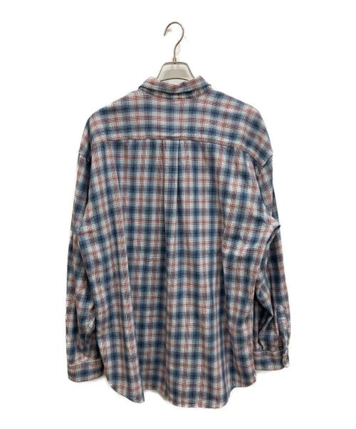 J.CREW（ジェイクルー）J.CREW (ジェイクルー) 90s チェックシャツ ブルー×レッド サイズ:XLの古着・服飾アイテム