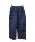 BALENCIAGA（バレンシアガ）の古着「18AW ウールチェックフレアパンツ」｜ネイビー
