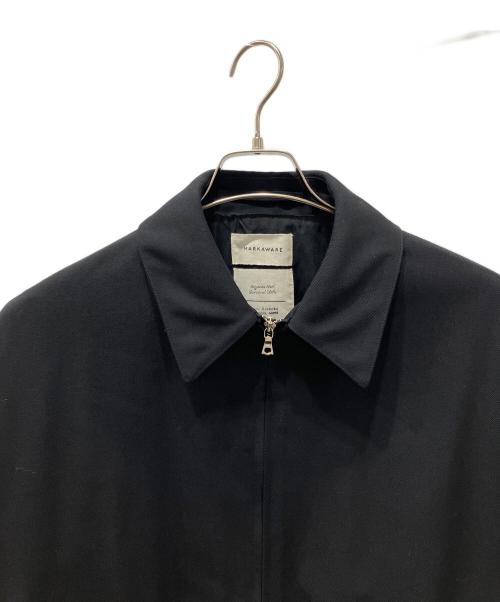 MARKAWARE（マーカウェア）MARKAWARE (マーカウェア) WIDE SPORTS JACKET 3/60オーガニックウールサバイバルクロス ジャケット ブラック サイズ:1の古着・服飾アイテム
