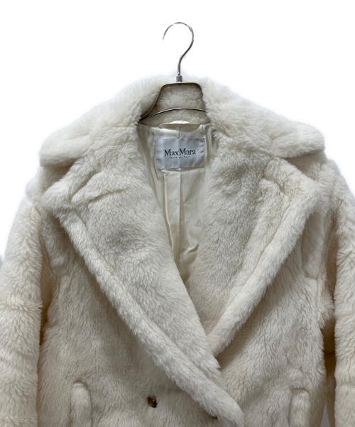 MaxMara（マックスマーラ）MaxMara (マックスマーラ) テディベアアイコン ショートコート アイボリー サイズ:XSの古着・服飾アイテム