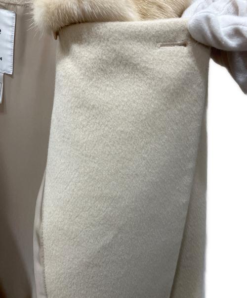 Rene（ルネ）Rene (ルネ) コペンハーゲンファー ウールアンゴラシルク コート ベージュ サイズ:32の古着・服飾アイテム