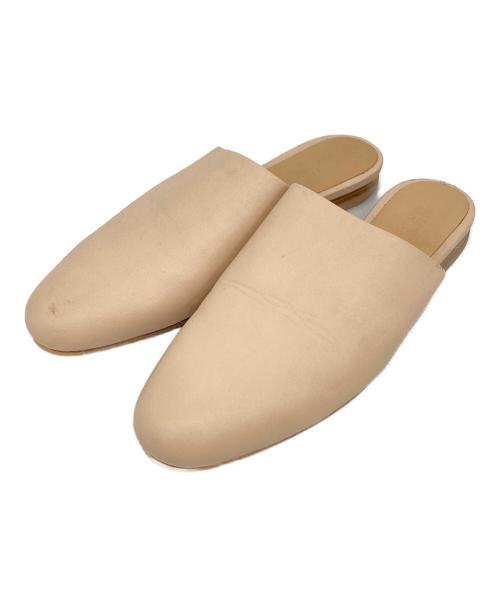 JIL SANDER NAVY（ジルサンダー ネイビー）JIL SANDER NAVY (ジルサンダー ネイビー) フラットシューズ ベージュ サイズ:38の古着・服飾アイテム
