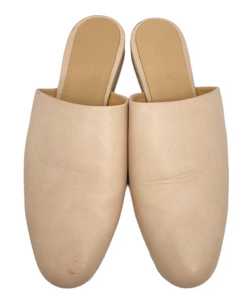 JIL SANDER NAVY（ジルサンダー ネイビー）JIL SANDER NAVY (ジルサンダー ネイビー) フラットシューズ ベージュ サイズ:38の古着・服飾アイテム