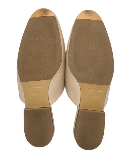 JIL SANDER NAVY（ジルサンダー ネイビー）JIL SANDER NAVY (ジルサンダー ネイビー) フラットシューズ ベージュ サイズ:38の古着・服飾アイテム