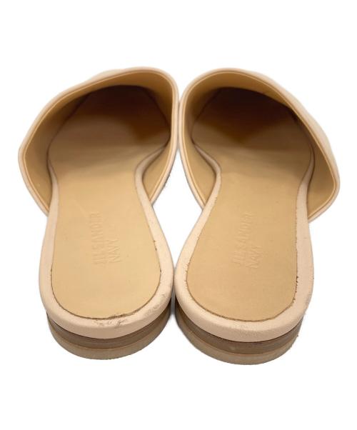 JIL SANDER NAVY（ジルサンダー ネイビー）JIL SANDER NAVY (ジルサンダー ネイビー) フラットシューズ ベージュ サイズ:38の古着・服飾アイテム