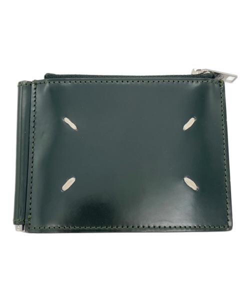 Maison Margiela（メゾンマルジェラ）Maison Margiela (メゾンマルジェラ) マネークリップ 2つ折り財布 グリーンの古着・服飾アイテム