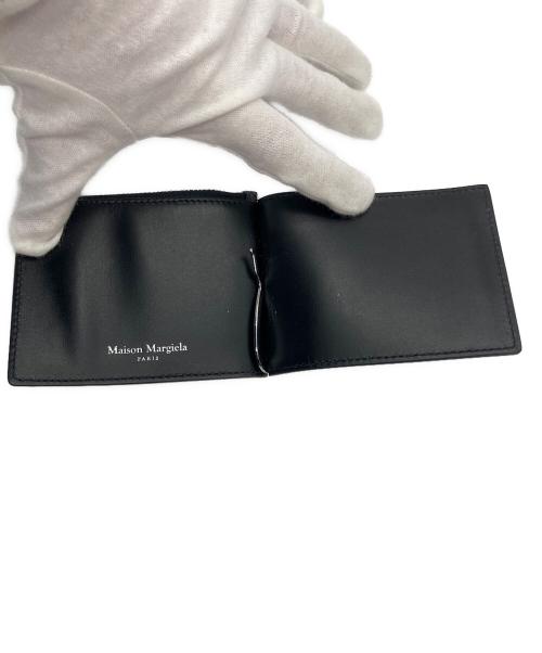 Maison Margiela（メゾンマルジェラ）Maison Margiela (メゾンマルジェラ) グレインレザー マネークリップ ブラックの古着・服飾アイテム