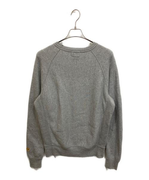 EVISU（エヴィス）EVISU (エヴィス) カモメプリントVガゼットスウェット グレー サイズ:42の古着・服飾アイテム