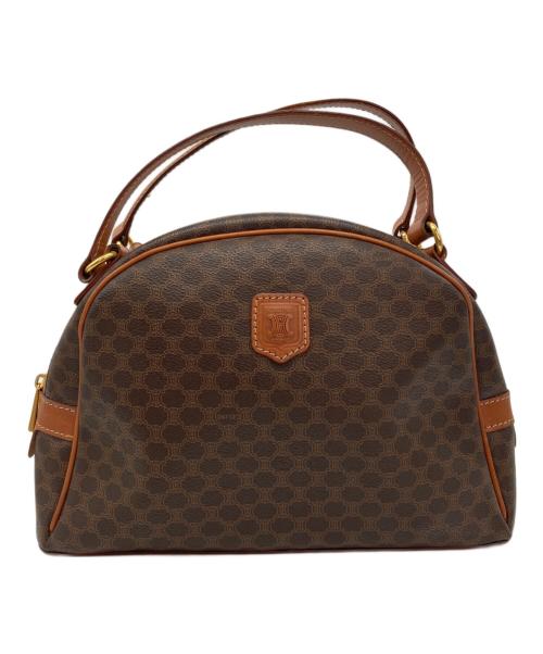 CELINE（セリーヌ）CELINE (セリーヌ) マカダムハンドバッグ ブラウンの古着・服飾アイテム