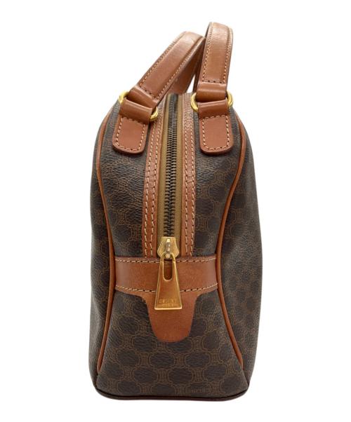 CELINE（セリーヌ）CELINE (セリーヌ) マカダムハンドバッグ ブラウンの古着・服飾アイテム