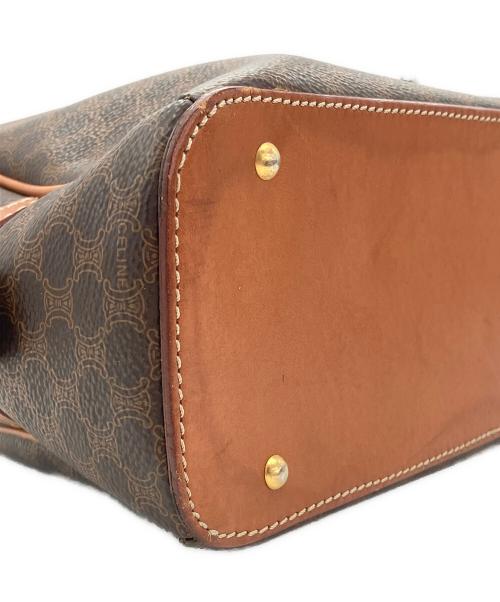 CELINE（セリーヌ）CELINE (セリーヌ) マカダムハンドバッグ ブラウンの古着・服飾アイテム