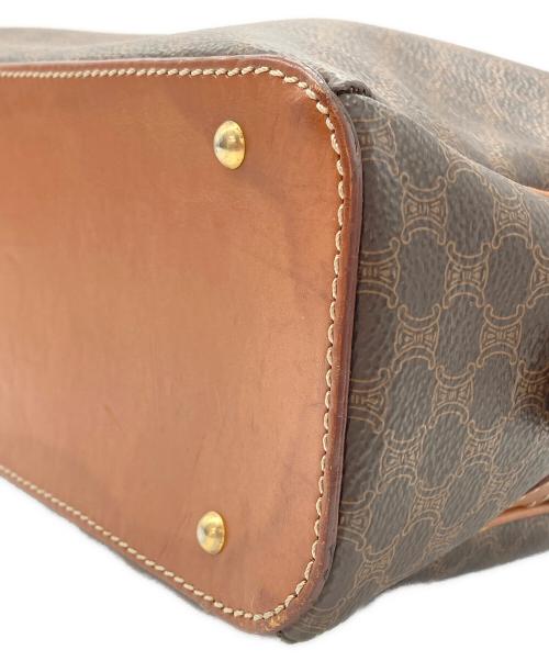 CELINE（セリーヌ）CELINE (セリーヌ) マカダムハンドバッグ ブラウンの古着・服飾アイテム