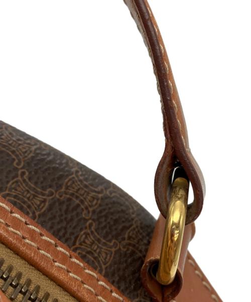 CELINE（セリーヌ）CELINE (セリーヌ) マカダムハンドバッグ ブラウンの古着・服飾アイテム