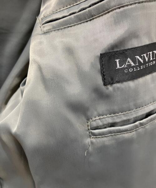 LANVIN COLLECTION（ランバンコレクション）LANVIN COLLECTION (ランバンコレクション) ラムレザー ジップブルゾン ブラック サイズ:50の古着・服飾アイテム