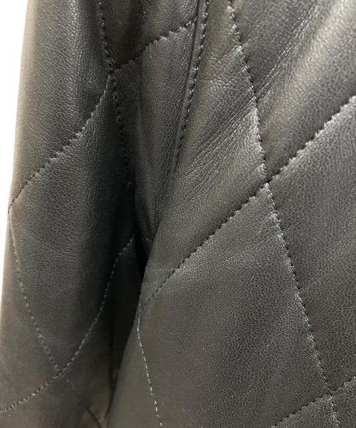 LANVIN COLLECTION（ランバンコレクション）LANVIN COLLECTION (ランバンコレクション) ラムレザー ジップブルゾン ブラック サイズ:50の古着・服飾アイテム