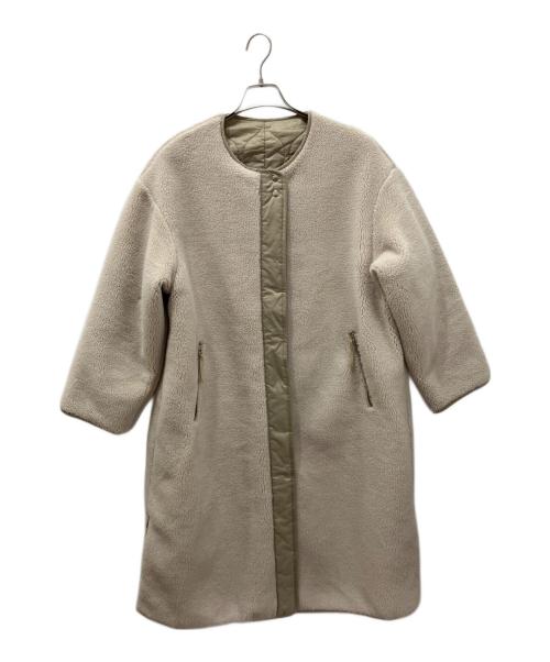 FRAMeWORK（フレームワーク）FRAMeWORK (フレームワーク) BOA 2WAY ZIP COAT ベージュ サイズ:38の古着・服飾アイテム