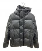 nano・universeナノ・ユニバース）の古着「ラムレザー西川ダウンジャケット」｜ブラック