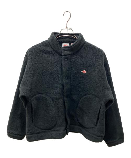 DANTON（ダントン）DANTON (ダントン) DOUBLE FACE BOA STAND COLLAR CARDIGAN フリースジャケット ブラック サイズ:Mの古着・服飾アイテム