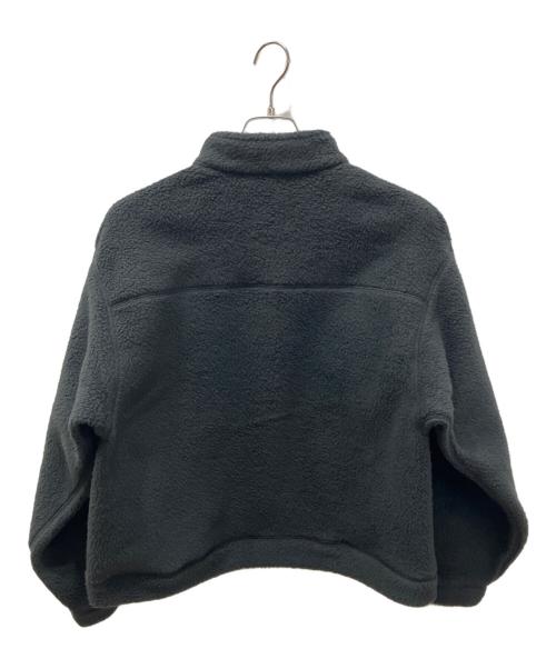 DANTON（ダントン）DANTON (ダントン) DOUBLE FACE BOA STAND COLLAR CARDIGAN フリースジャケット ブラック サイズ:Mの古着・服飾アイテム