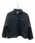 DANTON（ダントン）の古着「DOUBLE FACE BOA STAND COLLAR CARDIGAN フリースジャケット」｜ブラック