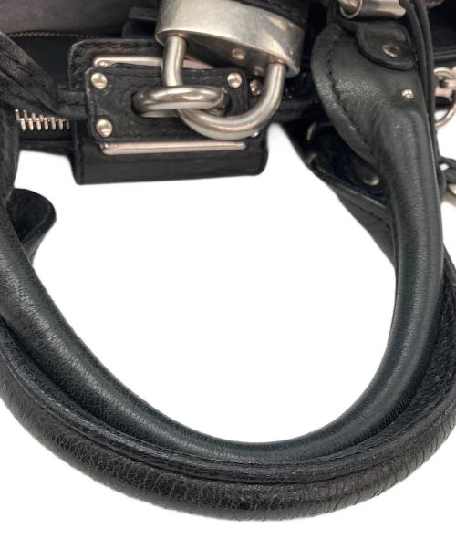 Chloe（クロエ）Chloe (クロエ) パディントンツイードレザーハンドバッグ ブラックの古着・服飾アイテム