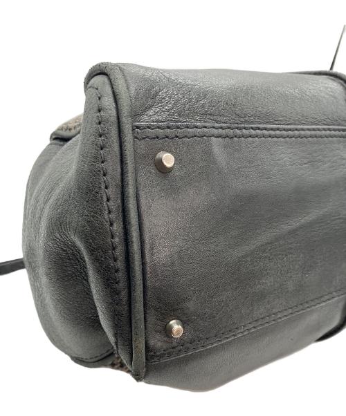 Chloe（クロエ）Chloe (クロエ) パディントンツイードレザーハンドバッグ ブラックの古着・服飾アイテム