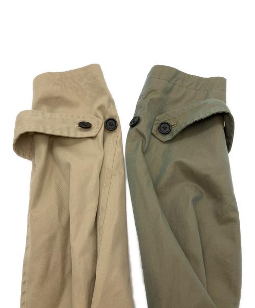 THE KEIJI（ザ・ケイジ）THE KEIJI (ザ・ケイジ) ドッキング プリーツ ステンカラーコート カーキ サイズ:1の古着・服飾アイテム