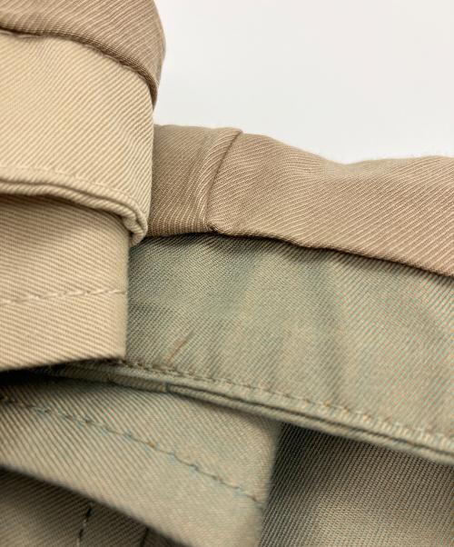 THE KEIJI（ザ・ケイジ）THE KEIJI (ザ・ケイジ) ドッキング プリーツ ステンカラーコート カーキ サイズ:1の古着・服飾アイテム